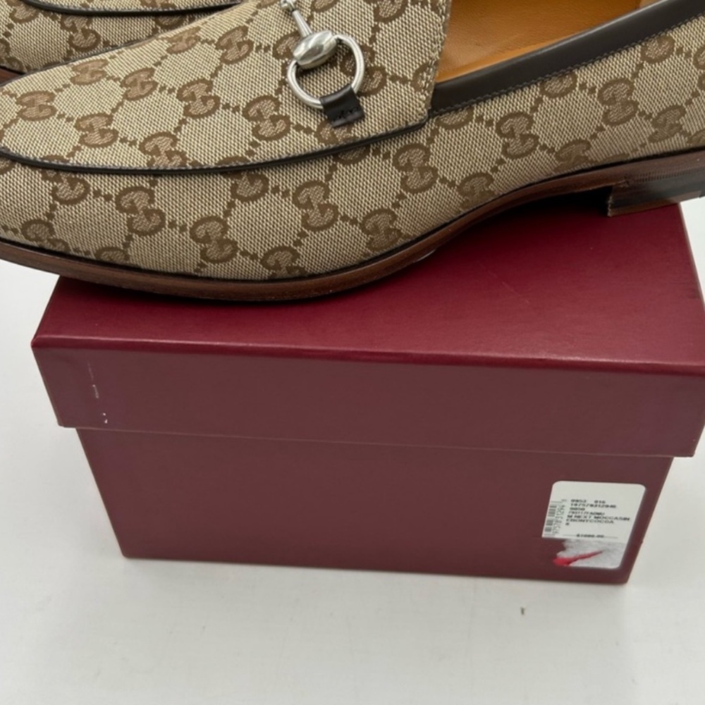 Mens Gucci Jordan horse it canvas loafers . Size 8 fits 9 . - Picture 4 of 9